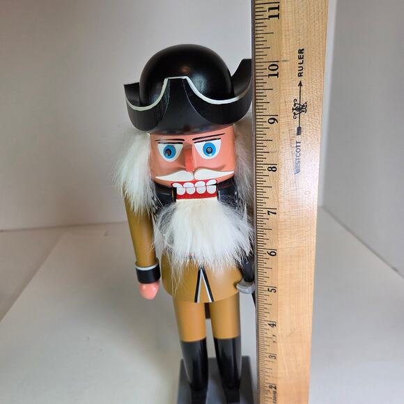 Vintage Erzgebirge German Nutcracker Soldier 10.5" – GDR Handmade Wood - Picture 12 of 13